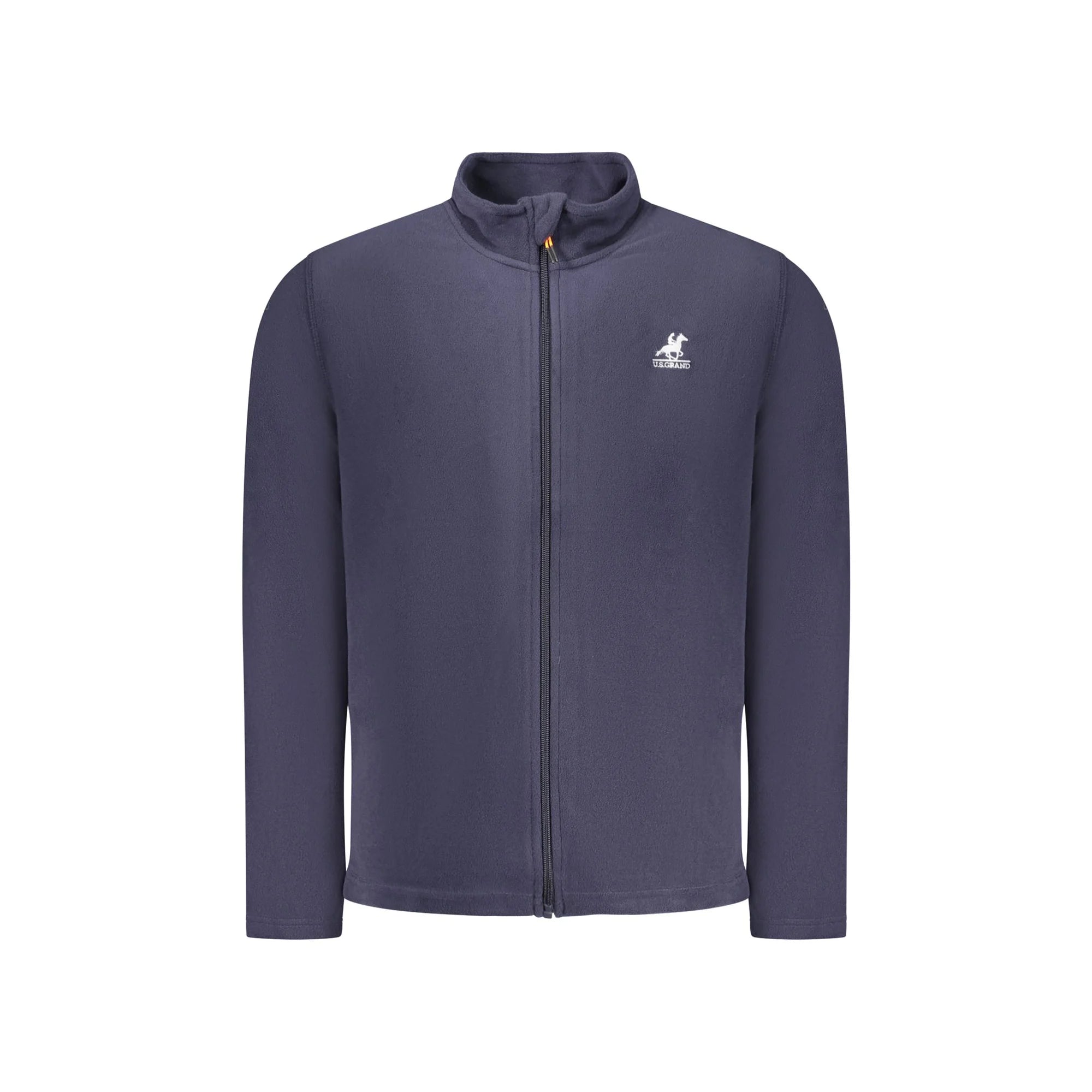 U.S. Grand Felpa Uomo Blu Zip Pile Ricamo Logo Felpe - foto prodotto